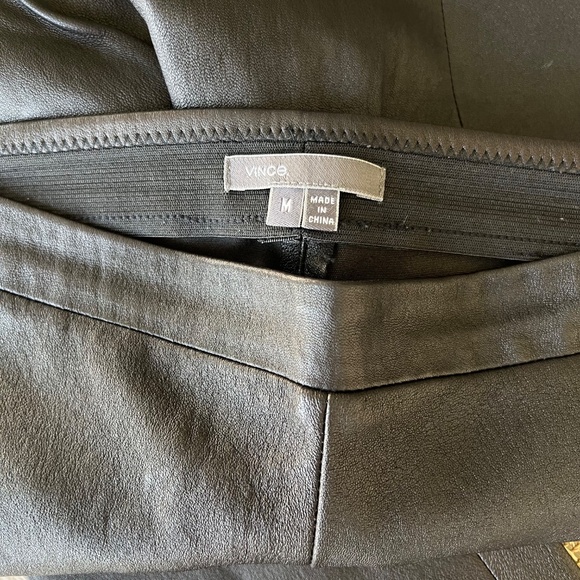 Vince Stretch Leather Leggings | Real Leather | Size M | Quiet Luxury - Picture 7 of 13